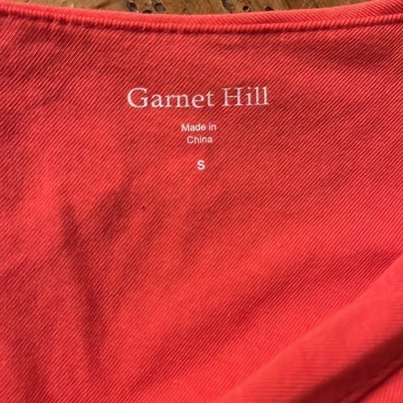 Garnet Hill Goddess Siren Knit Surplice Ruffle Dress Persimmon Salmon Pink Small - Picture 12 of 13